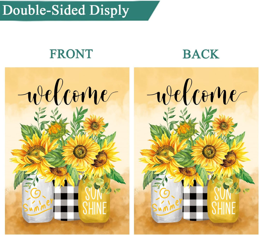 Seasonal Garden Flags Set of 12, Double Sided 28 x 40 Inch Yard Flags