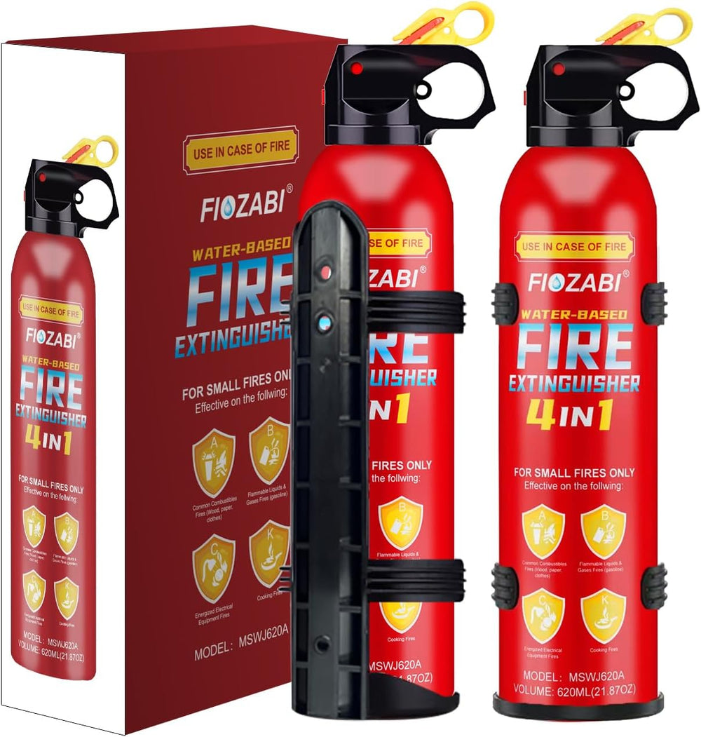 2 PACK Portable Fire Extinguisher Spray 4 in-1 With Bracket for The House/Car...