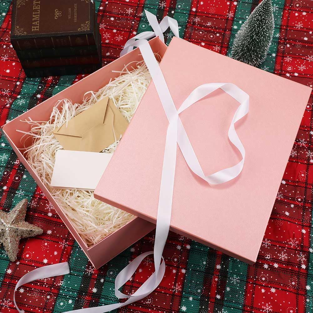 Extra Large Gift Box with Lid, Pink, 17" for Presents Packaging