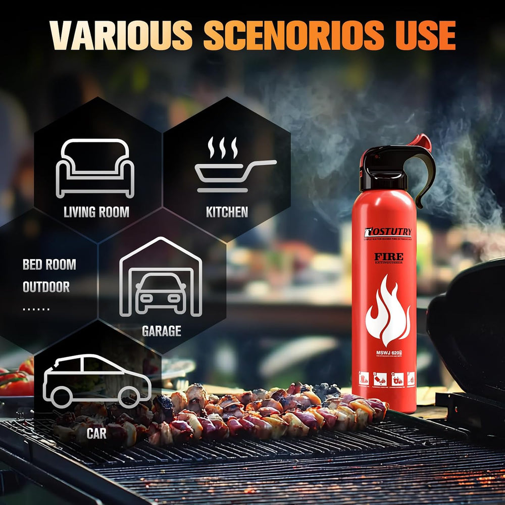 Upgraded 8-IN-1 Fire Extinguisher for Home Vehicle Car Kitchen Boat, Small Fi...