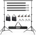 Photo Backdrop Stand 9ft x 10ft Photograhy Adjustable Background Stands Support Kit with Carry Bag for Photo Studio, Photoshoot, Parties, Photographic Equipments