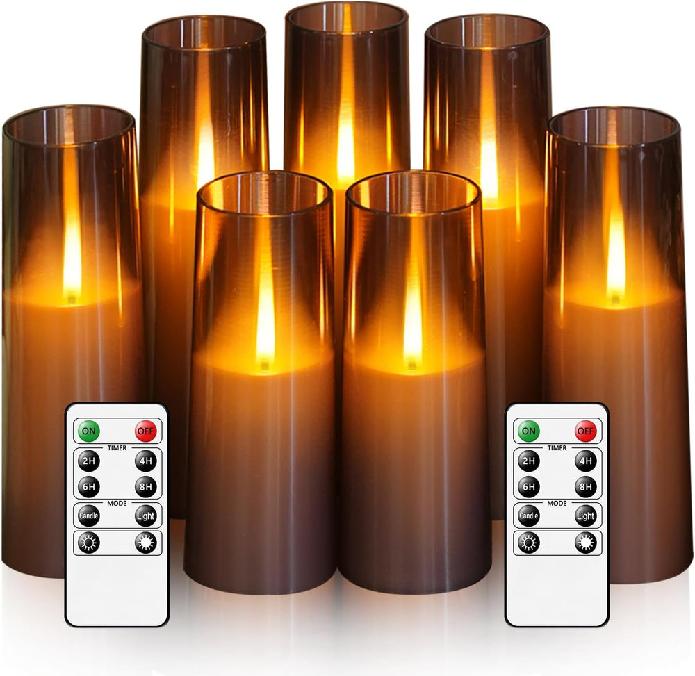 Flameless LED Candles Upgraded Realistic Flickering Flame,7Pcs Battery Operat...