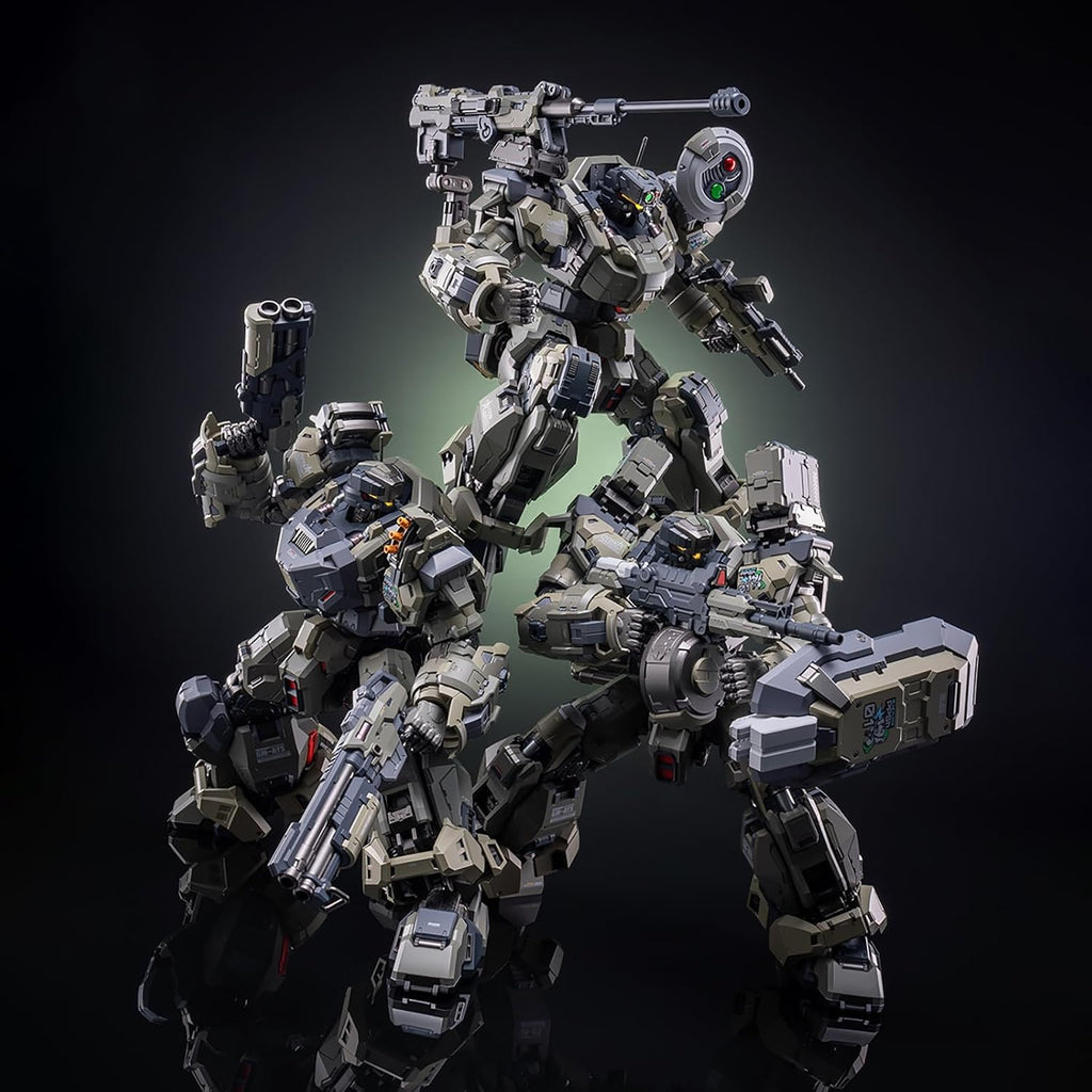 pipigirl moshow mecha assembly free mech action figure on a desk or shelf