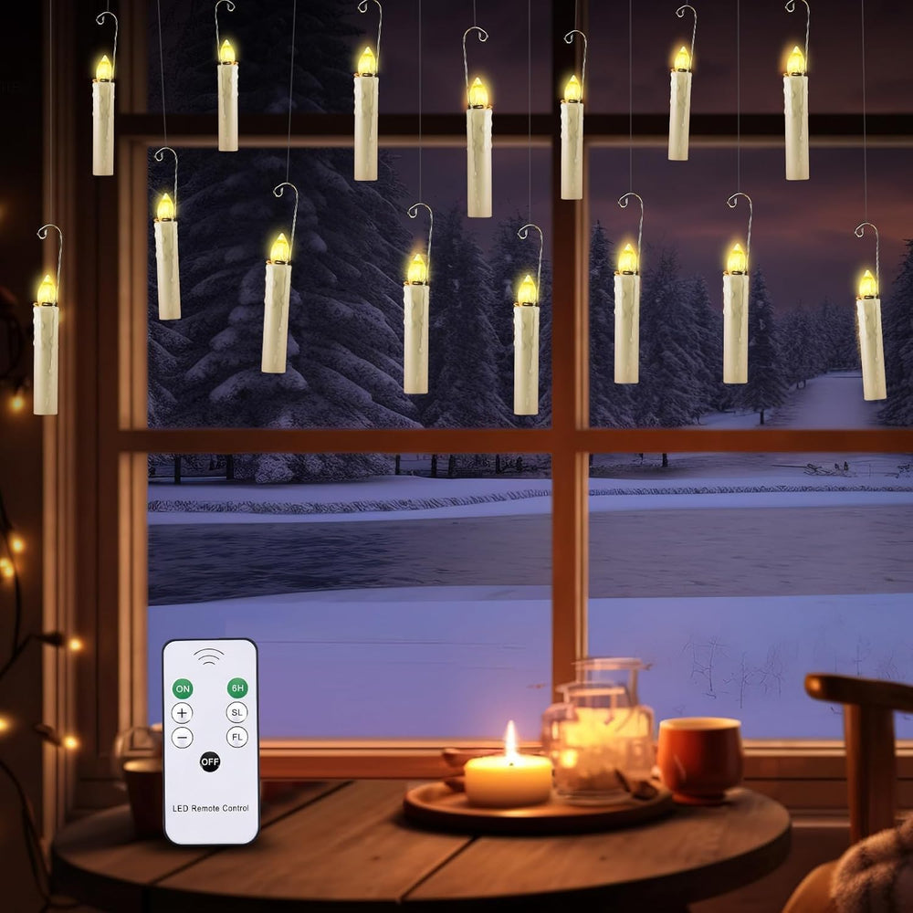JOSU Floating Candles with Remote Control, Thanksgiving Christmas Decoration ...