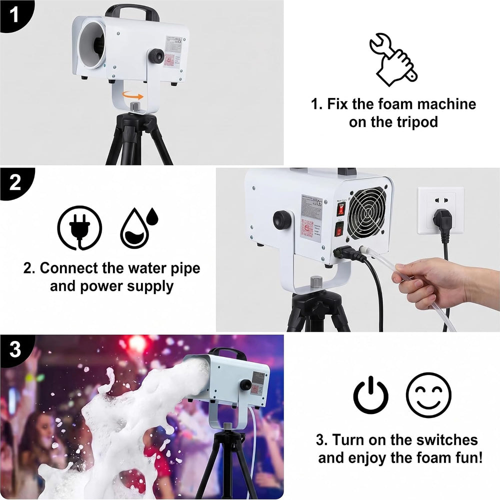 PILIN 600W Foam Machine for Party Electric Foam Cannon for Outdoor Indoor Hea...
