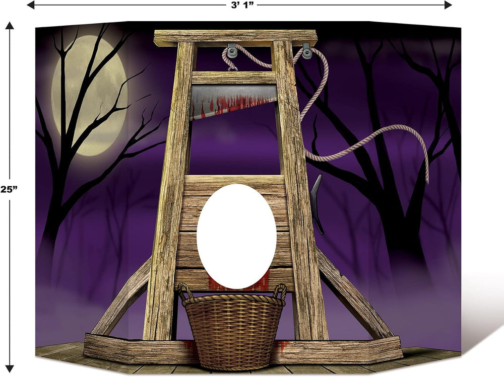 Beistle Guillotine Photo Prop, 2 Piece, 37" x 25", Multicolored
