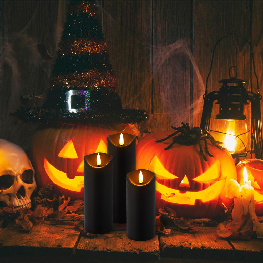 YOROXRG 24 Pack Halloween Decoration Flickering Flameless Candles, Battery Op...