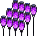 12Pack Purple Solar Halloween Lights for Halloween Decorations Outdoor