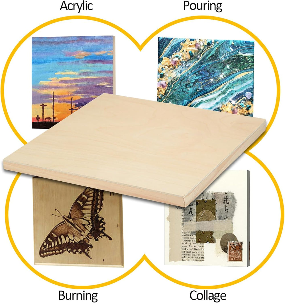 2 Pack 36x48'' Unfinished Gallery Birch Wood Canvas Panels