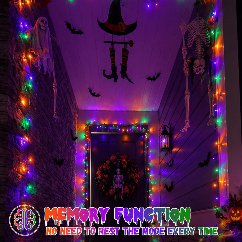 Halloween String Lights Purple Orange and Green 328ft 1000 LED