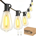 Svater Outdoor String Lights 100 FT, Outside LED Patio Light Waterproof