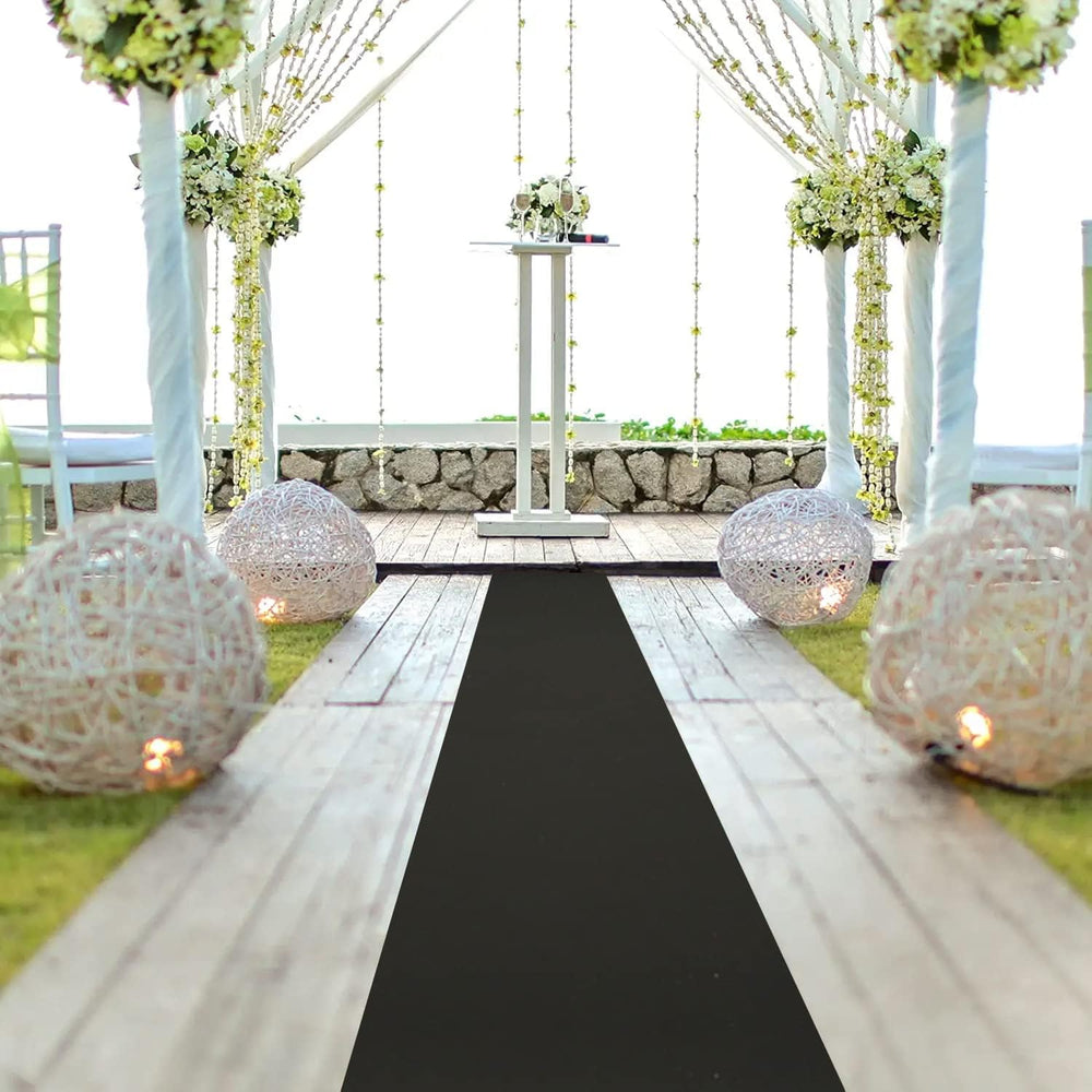 Black Aisle Runners Wedding Accessories Aisle Runner Carpet Rugs for Step and...