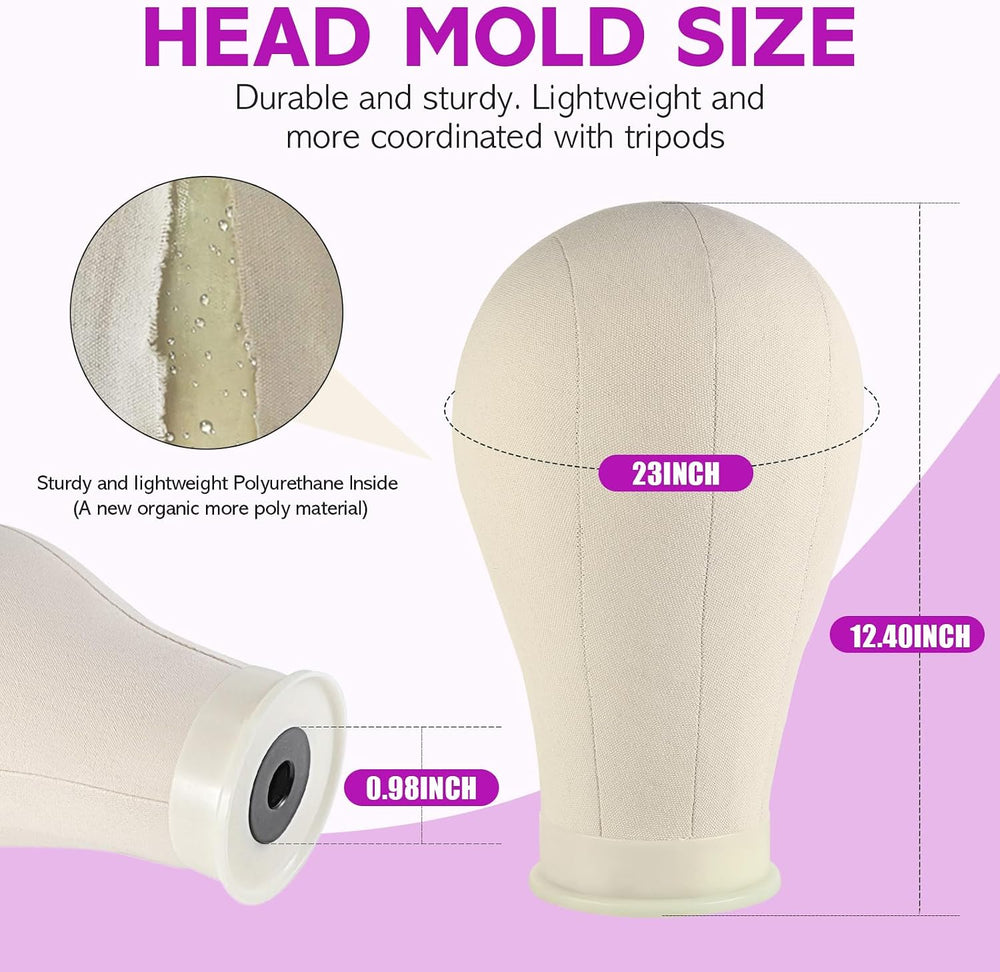 Wig Stand Wig Head Wig Stand Head Mannequin Head for Wigs with Tripod