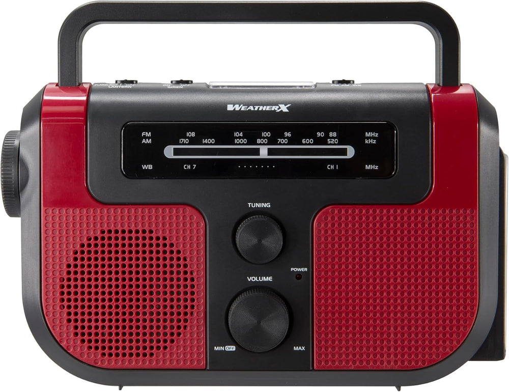 Weatherband AM/FM Radio with Flashlight, Lantern, and Phone Charger, WR383R