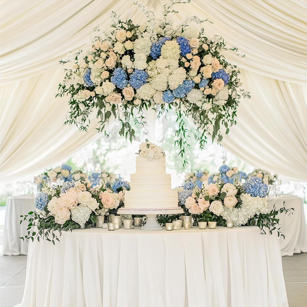 Auihiay 204Pcs Hydrangea Artificial Flowers Bulk, Silk Hydrangeas Flowers