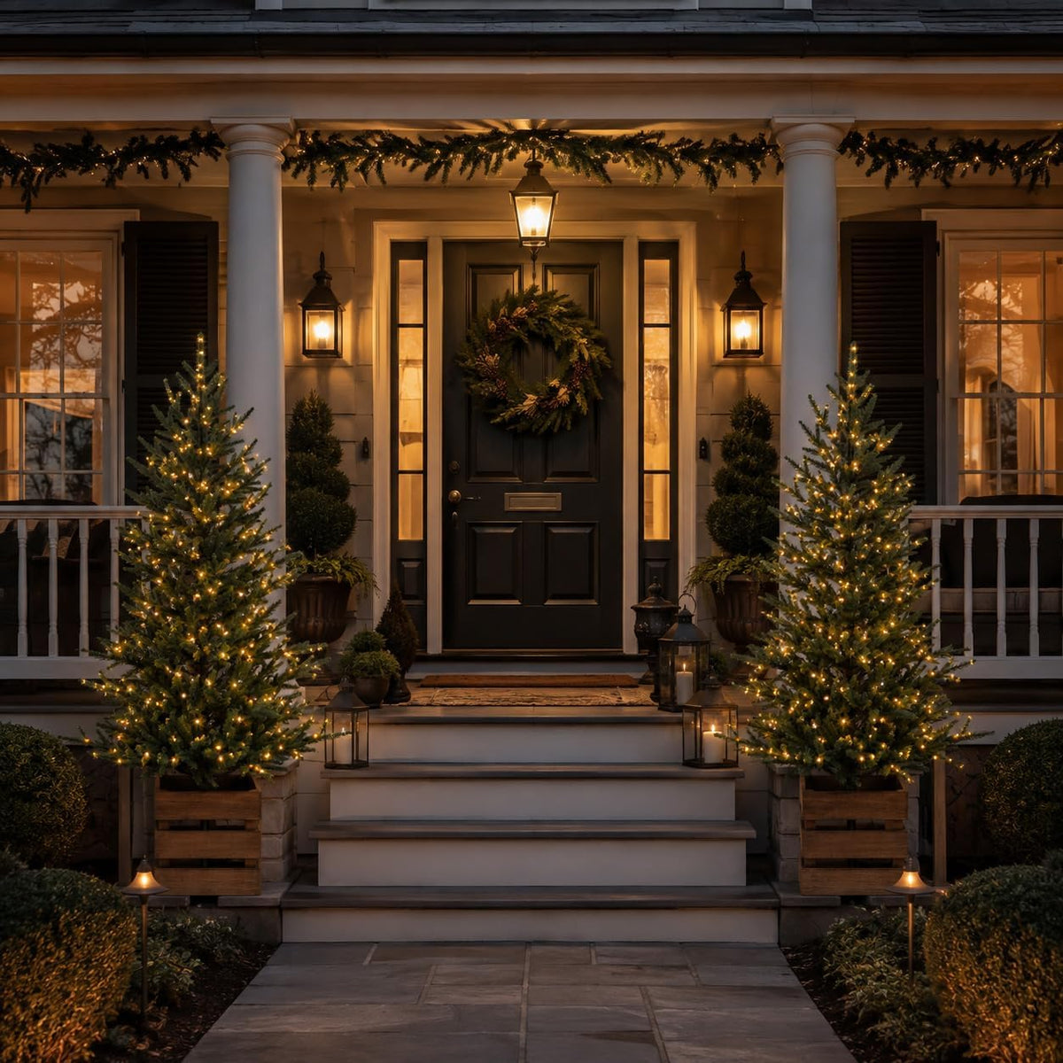 collective home 2 pack pre-lit 4 ft christmas showing dimensions