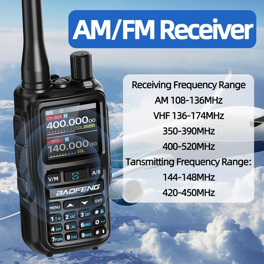 BAOFENG UV-5R MINI Ham Radio Handheld UV5R Long Range Walkie Talkies Recharge...