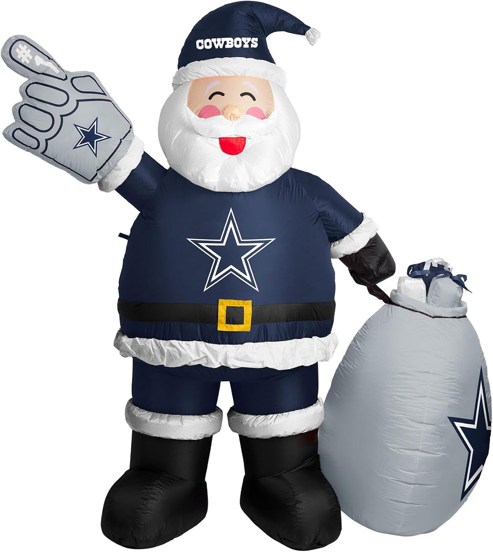 Dallas Cowboys 7' Inflatable Santa
