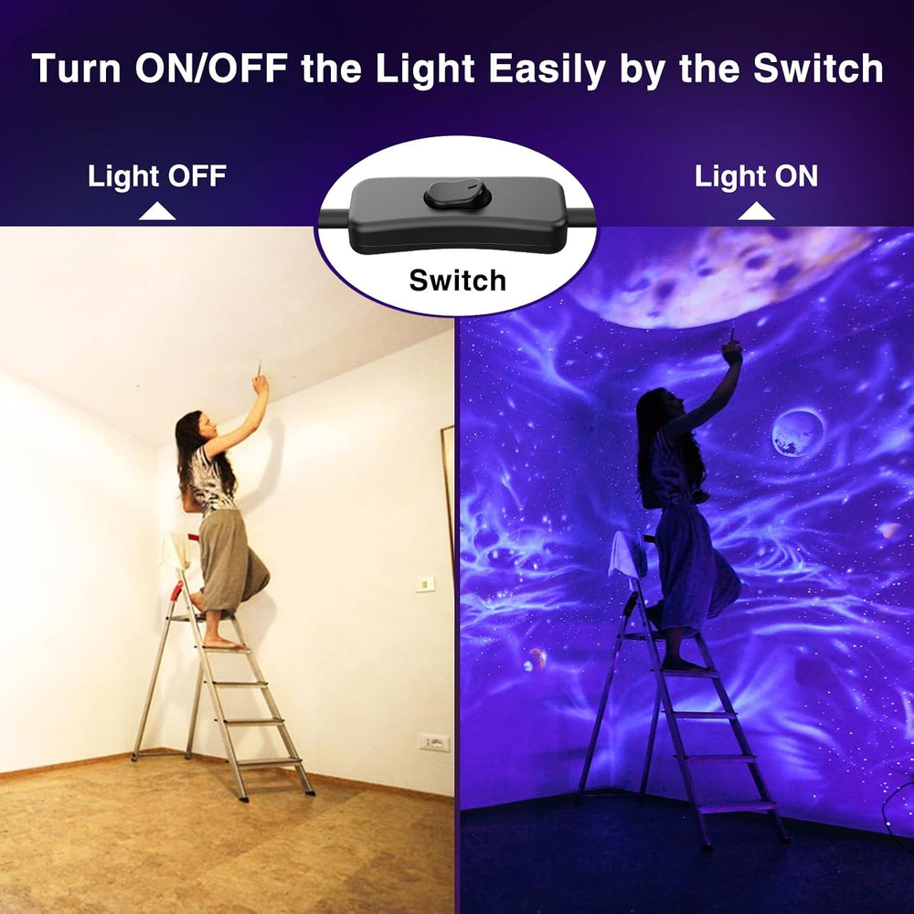 Onforu 60W LED Black Light, Blacklight for Glow Party with Plug, 2 Pack
