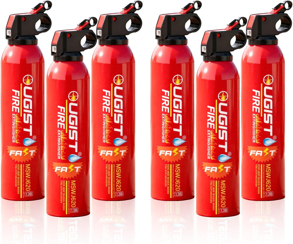 Ougist Small Portable Fire Extinguisher for Home and Kitchen, 21oz Each, 6-Pa...