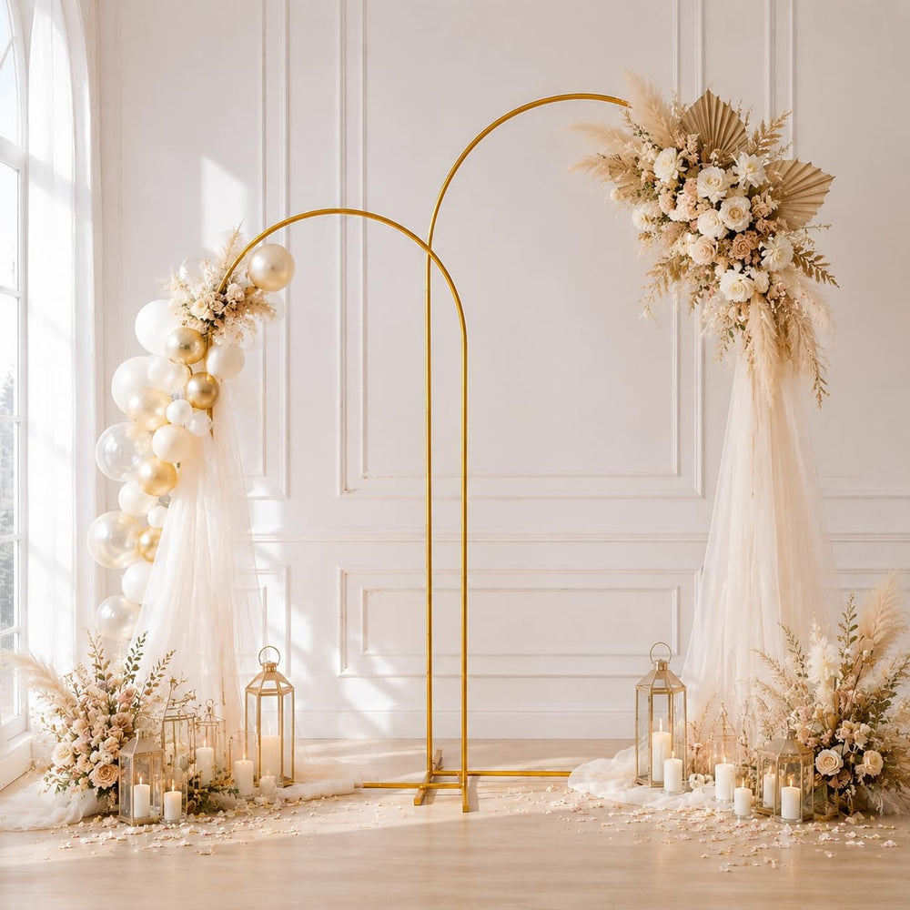 3 Pack Arch Backdrop Stand (7.2FT/6.6FT/6FT), Balloon Arch Stand