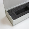 4x Silver Grey Magnetic USB Presentation Gift Boxes, Flash Drives, Wedding