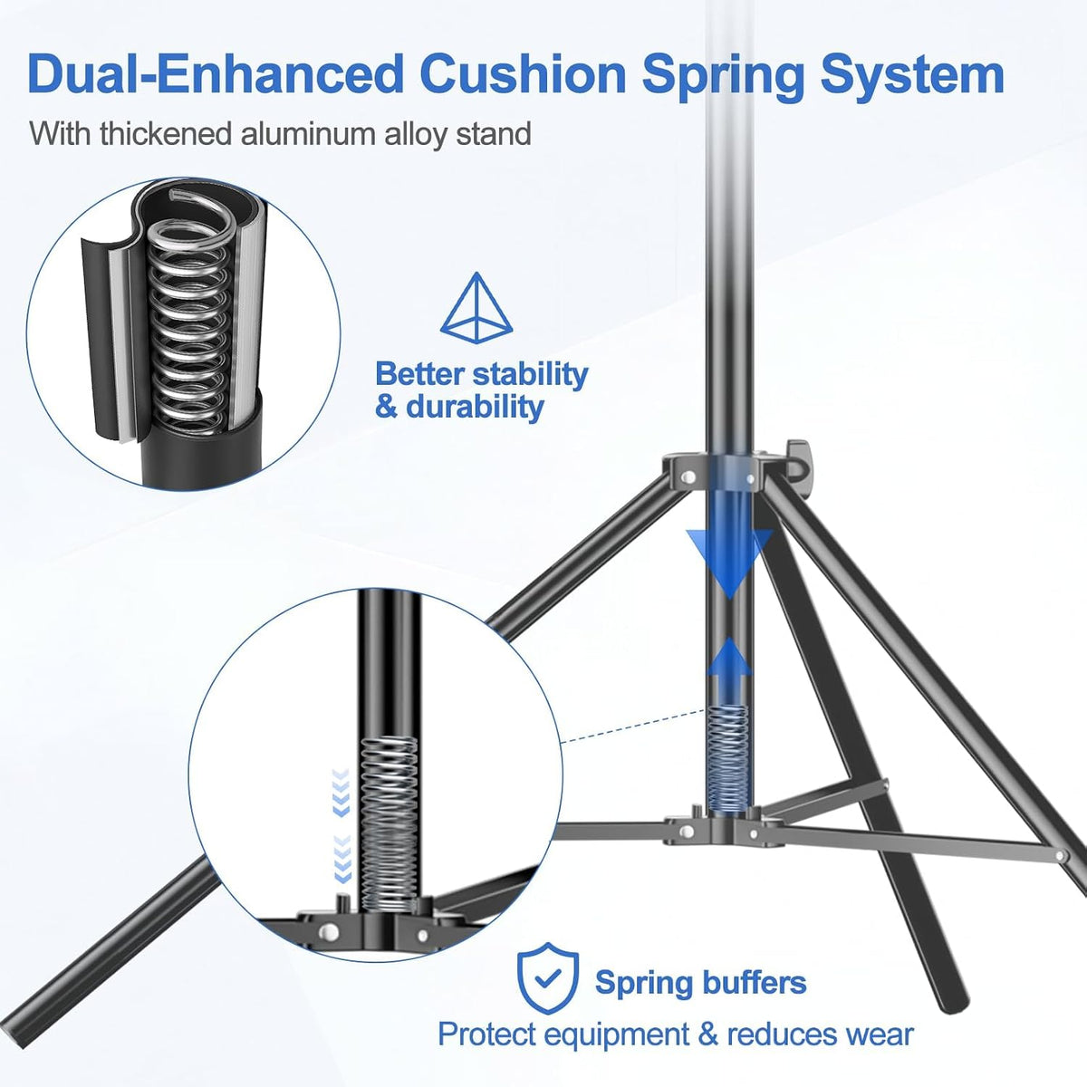 emart 12x10ft heavy duty backdrop stand, adjustable banner, side view