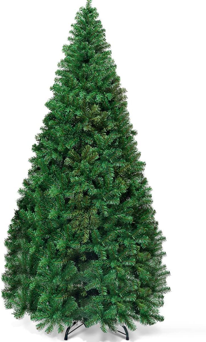 Goplus 8ft Artificial Christmas Tree with 1138 PVC Branch Tips