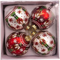Kurt Adler 3-inch Glass Nutcracker Design Ball Ornaments