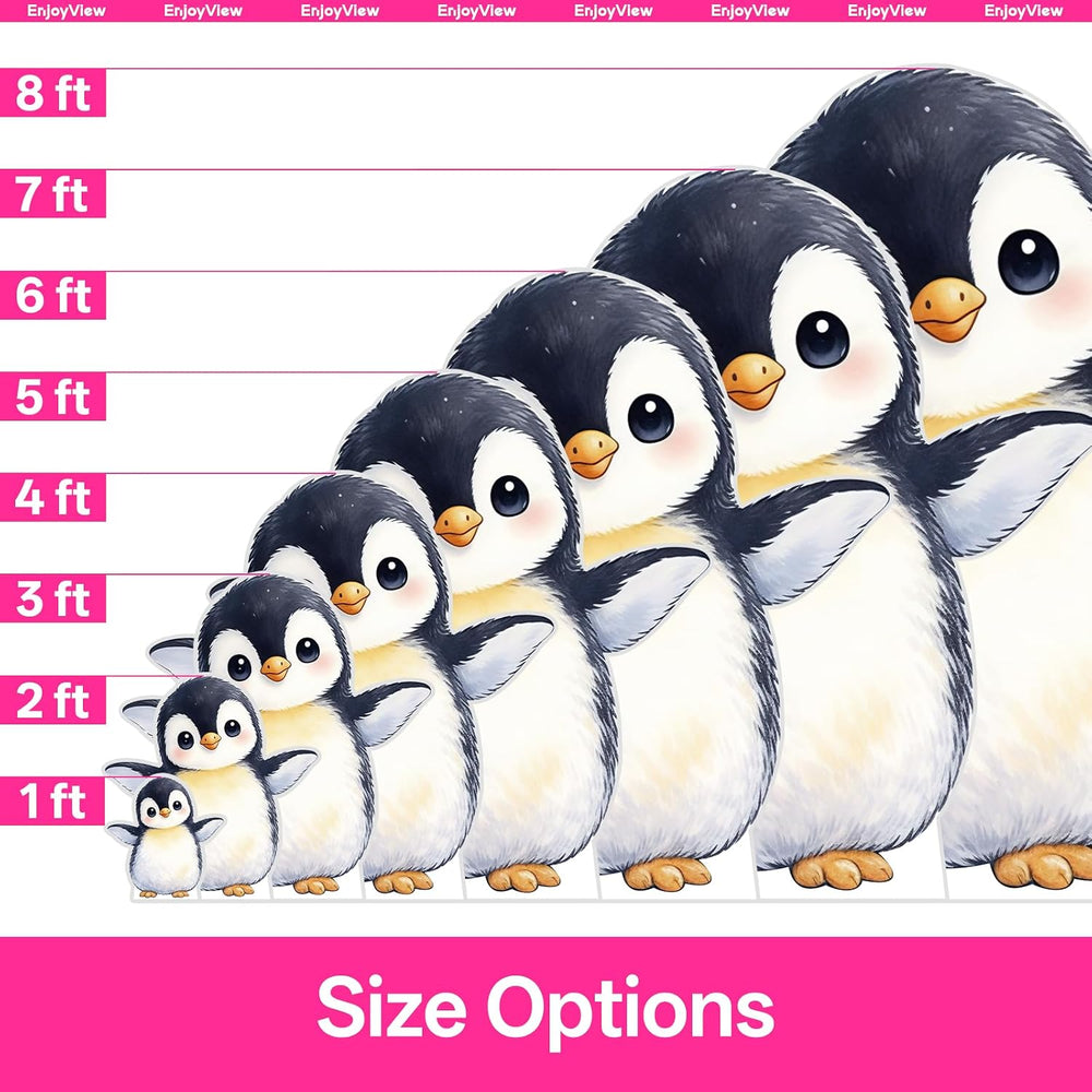 Cartoon Penguin Life Size Cardboard Cutout Standee, 4FT, 1 PC