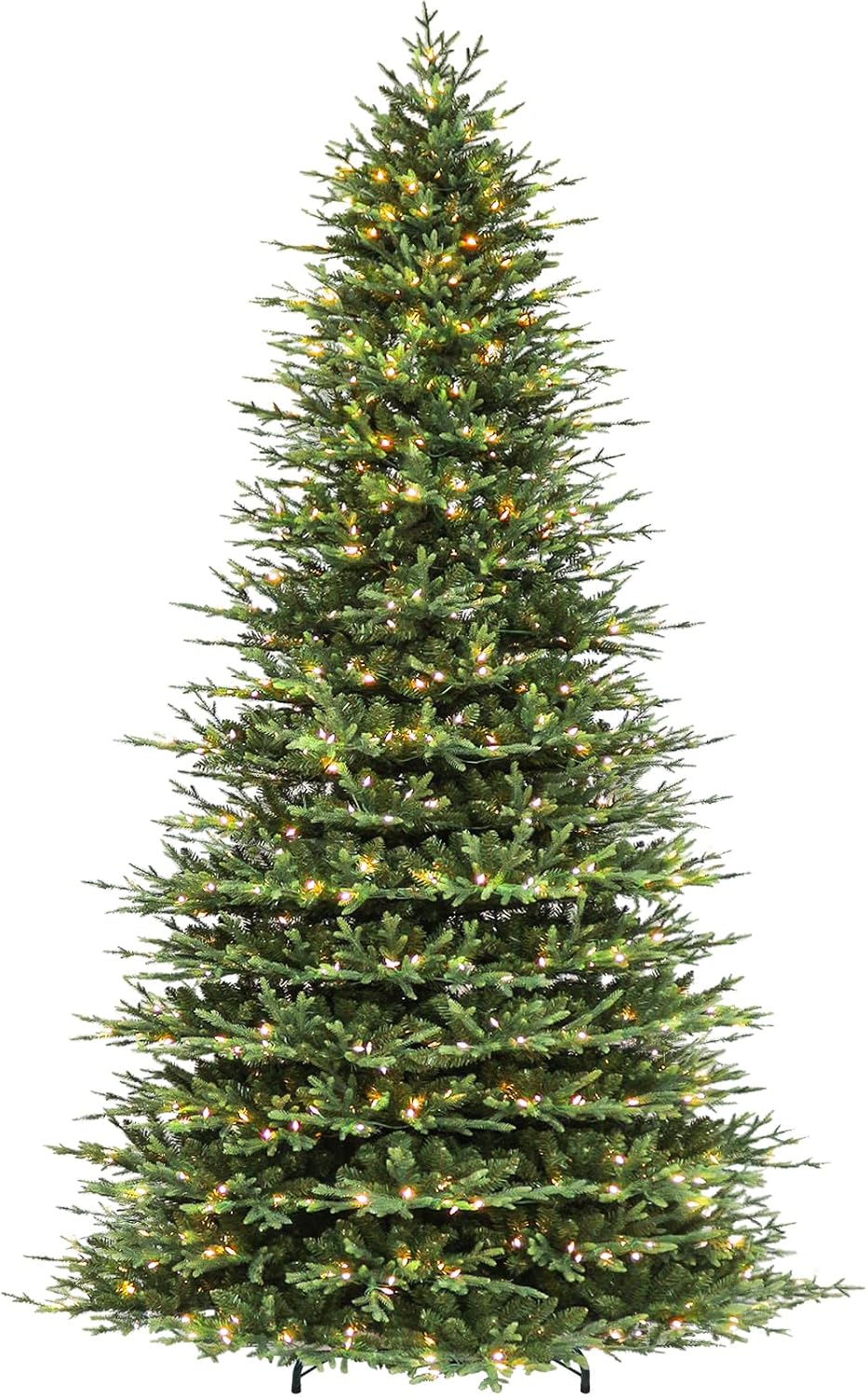 Hykolity 12 ft Prelit Artificial Christmas Tree with 850 Warm White LEDs