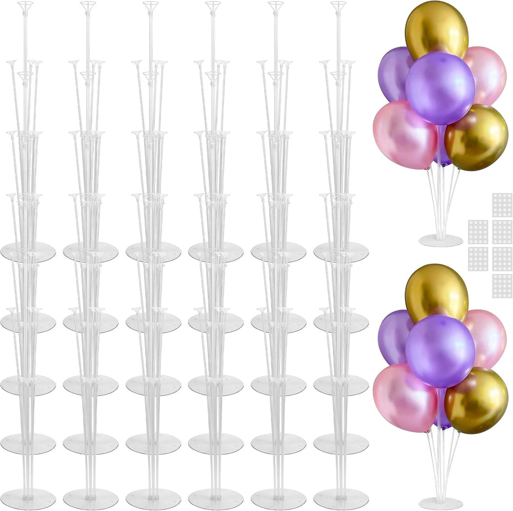 30 Sets Balloon Stand Kit, Balloon Sticks with Base