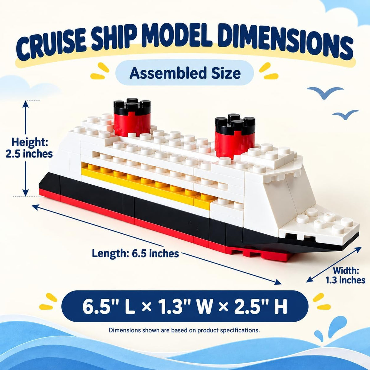 fanopera dcl cruise ship building kit | fish on a desk or shelf