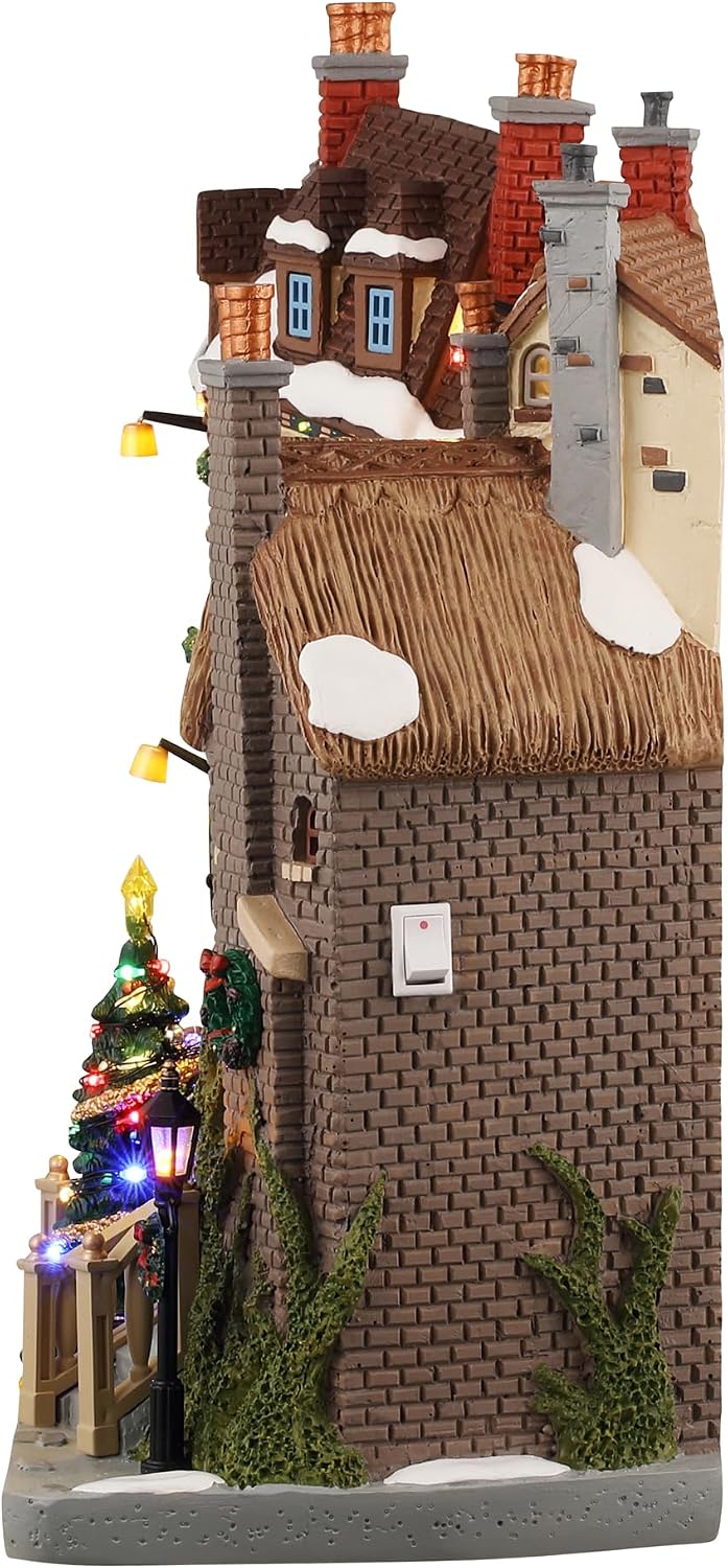 lemax oxfordshire village, battery-operated(4.5v), facades, #45225, close-up detail