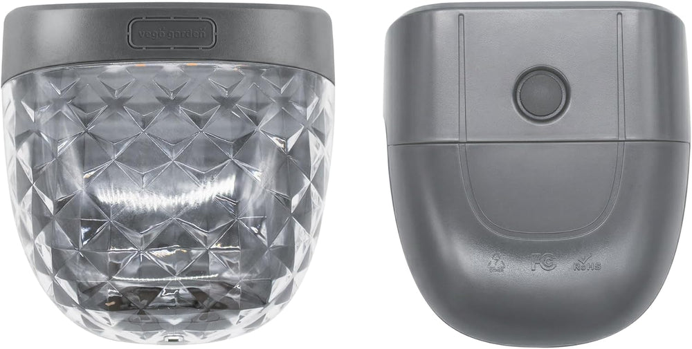 Vego garden Solar Garden Lights to Flat Beds Waterproof Modern Gray 4 Pack