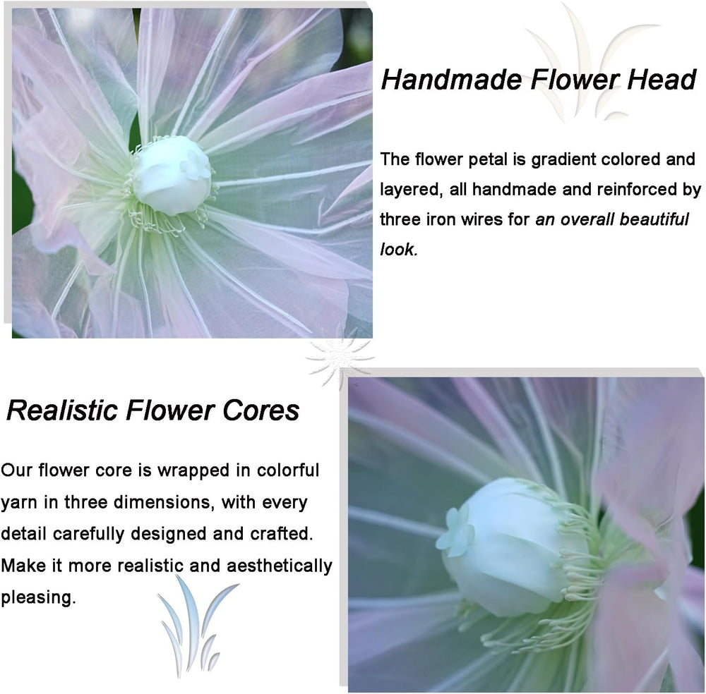 Giant Flowers for Decoration, 5.6 Ft Big Artificial Silk Flower