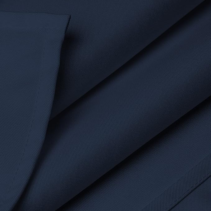 Lann's Linens - 10 Premium 60" x 126" Tablecloths for Wedding/Banquet/Restaurant - Rectangular Polyester Fabric Table Cloths - Navy Blue (10 Pack)