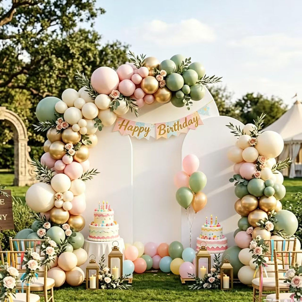 Arch Backdrop Stand Set with Cover (7.2ft,6ft x 2) Arched Frame Stand and Spa...