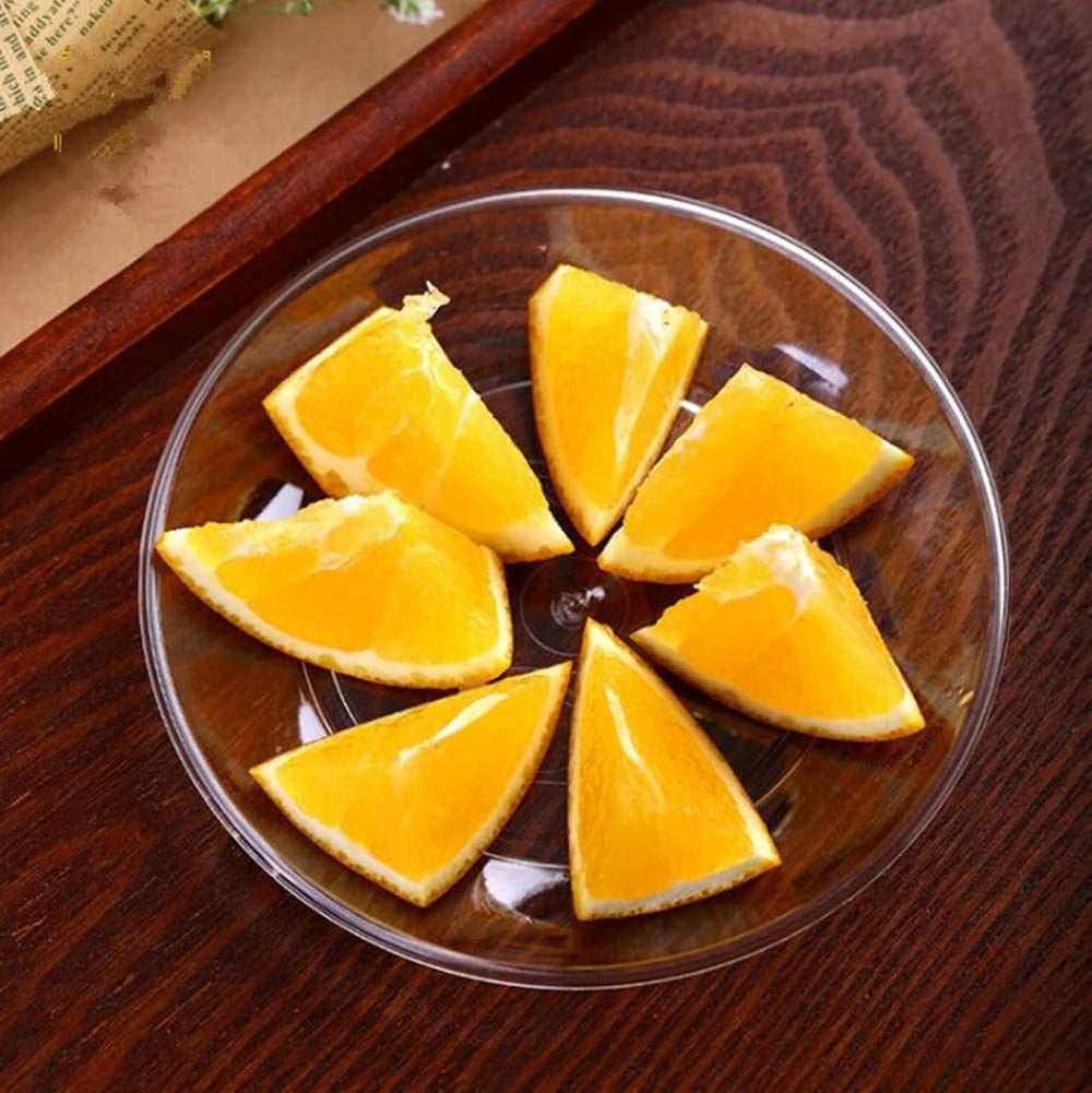 Tergy 200 Pack Disposable Clear Plates 5 Inch Plastic Dessert Plates Wedding ...
