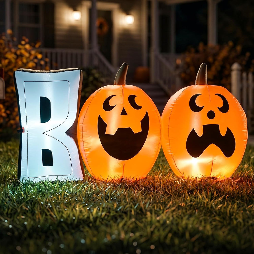 Halloween 6ft Pumpkin Inflatable Decoration,