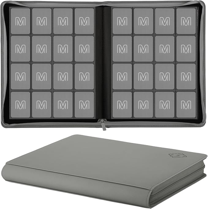 Premium Card Binder 16 Pocket,Trading Card Binder Holds up to 1000+Cards Sturdy Card Collection Album, Card Holder Folders for MTG, TCG, Game Cards & Sports Cards