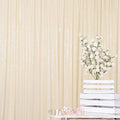 ShinyBeauty 20ftx10ft Sequins Fabric Backdrop Curtain-Ivory Backdrop for Photoshoot Beige Glitter Backdrop for Parties Ivory White Photo Backdrop Wedding Decoration