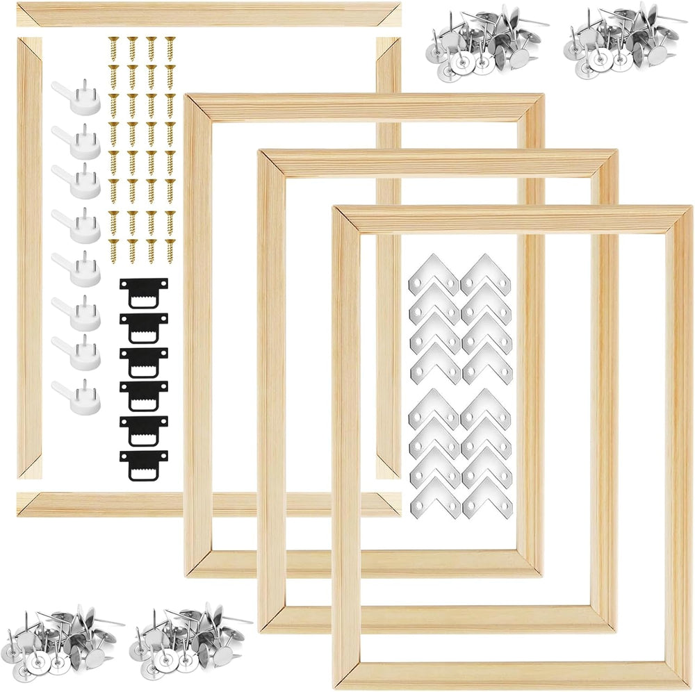 4 Pack 16x20 Inch Canvas Stretcher Bars DIY Frame Kit