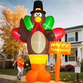 Danxilu Thanksgiving Inflatables 10 FT Giant Turkey Outdoor Decorations