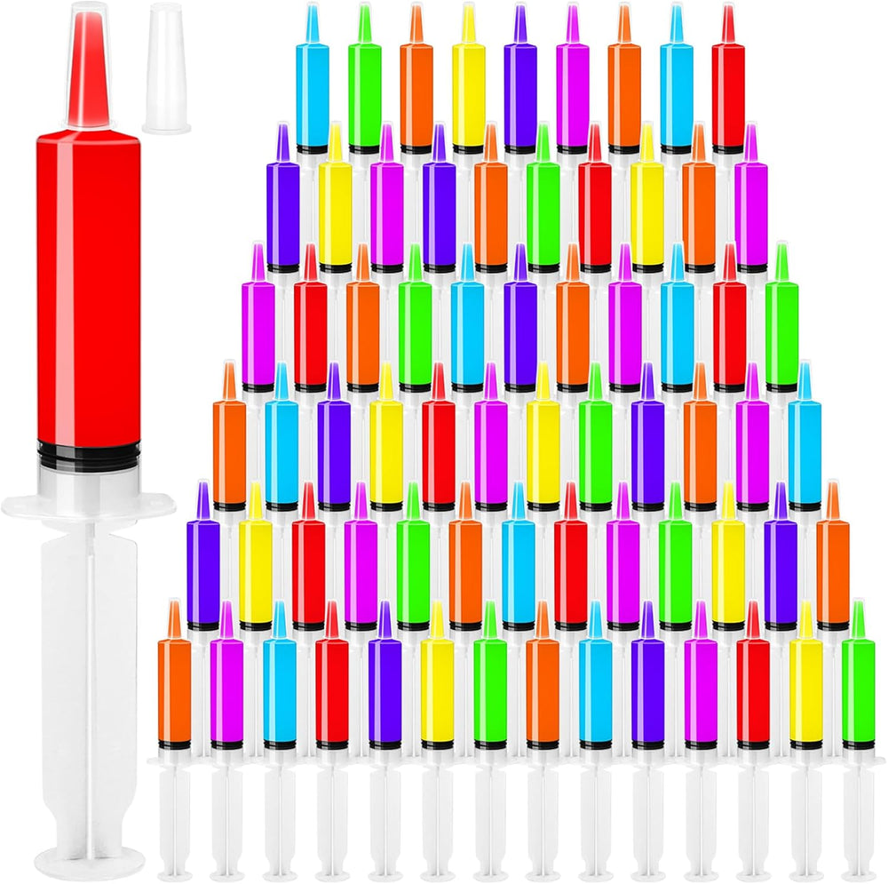 30ml Jello Shot Syringes 150 Pack with Tip Cap Adults Party Liquid Syringe