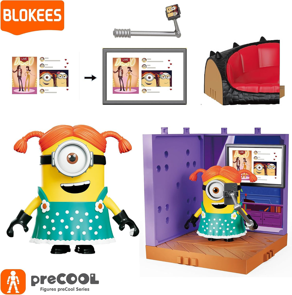 blokees | precool- minions-series 2| celebration party |, side view