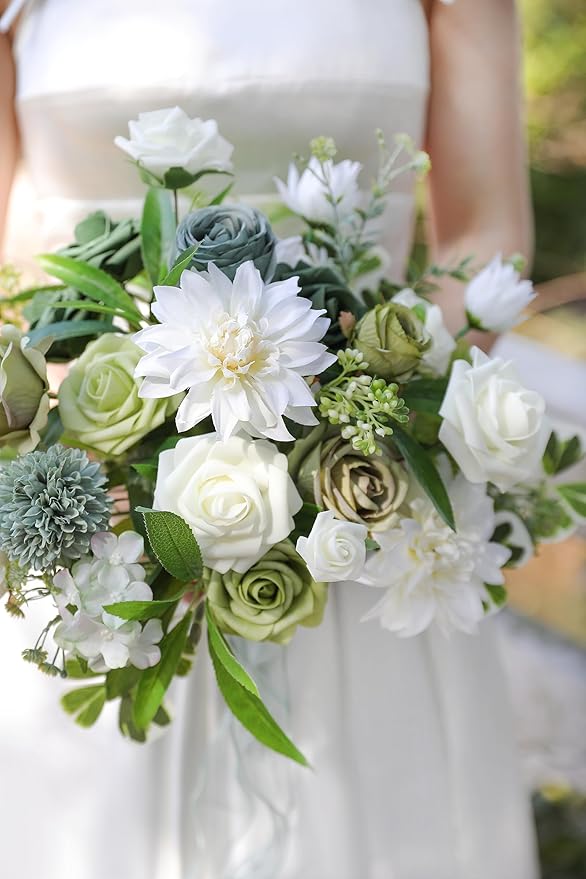 Serra Flora Artificial Flowers Combo Box Set for DIY Wedding Bouquets Centerpieces Arrangements Bridal Shower Party Home Decorations