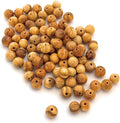 Palo Santo Round Beads – 100 Count – Natural Aromatic Peruvian Handcrafted Beads for Jewelry Making, Malas, Craft (6mm)