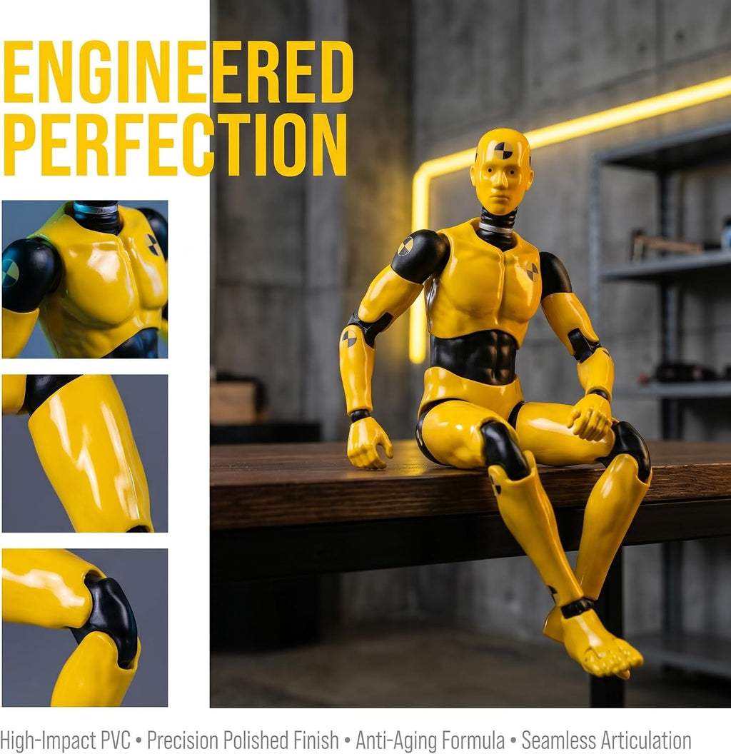 1/12 scale 6inch super flexible male action figure showing dimensions