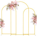 Putros Arch Backdrop Stand, Metal Wedding Arch Stand, 7.2ft,6.6ft,6ft, Gold